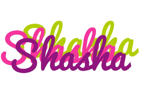 Shasha flowers logo