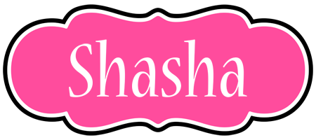 Shasha invitation logo