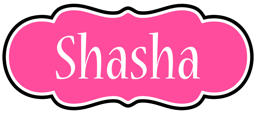 Shasha invitation logo