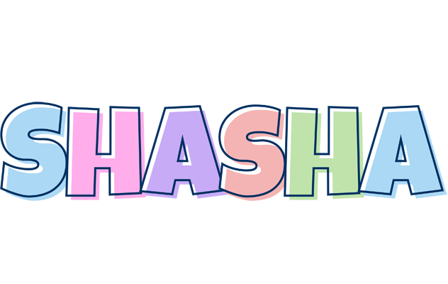 Shasha pastel logo