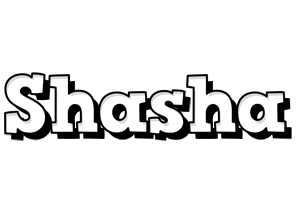 Shasha snowing logo