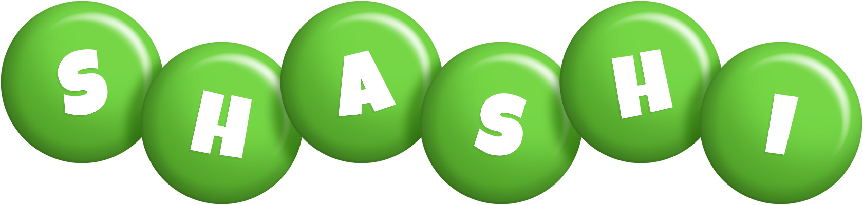 Shashi candy-green logo