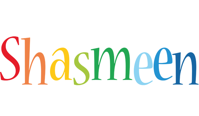 Shasmeen birthday logo