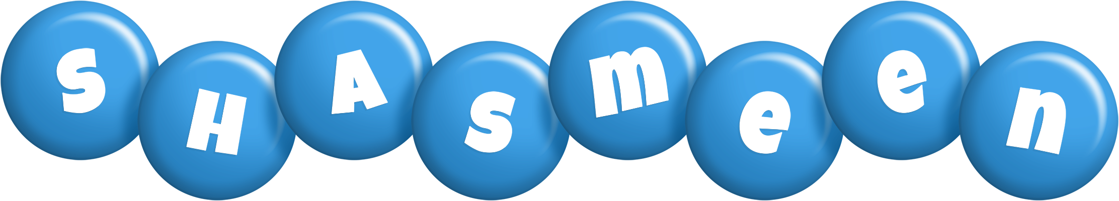 Shasmeen candy-blue logo
