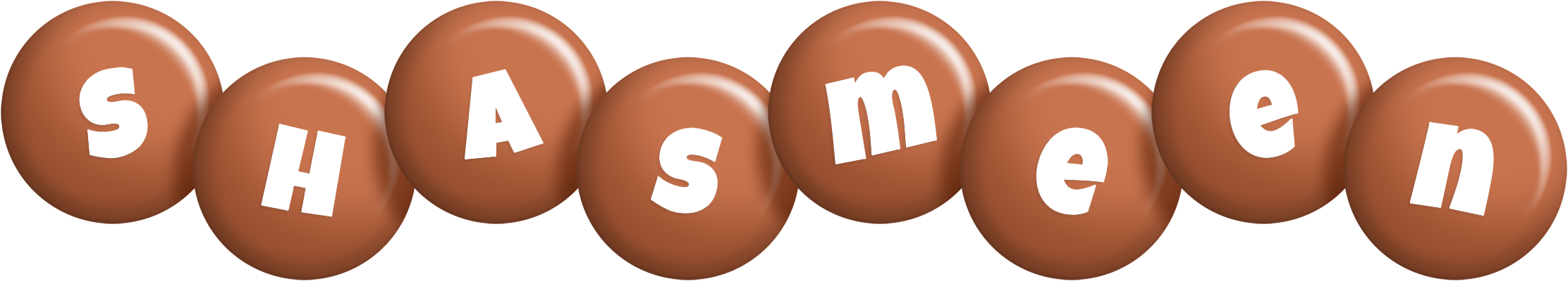 Shasmeen candy-brown logo