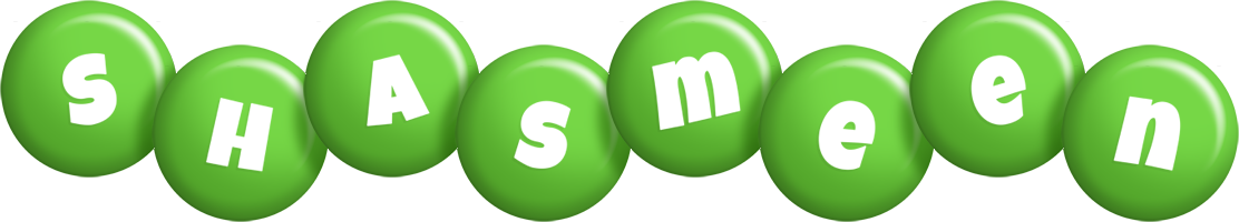 Shasmeen candy-green logo