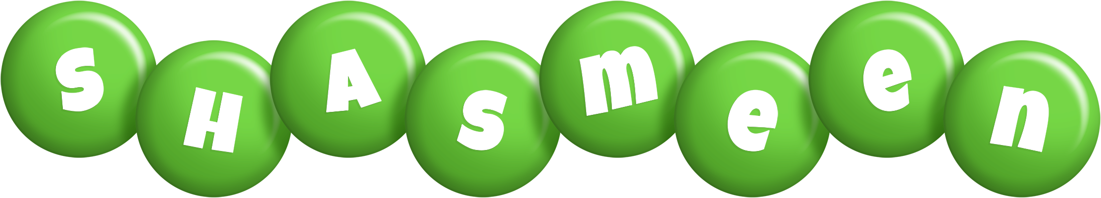 Shasmeen candy-green logo