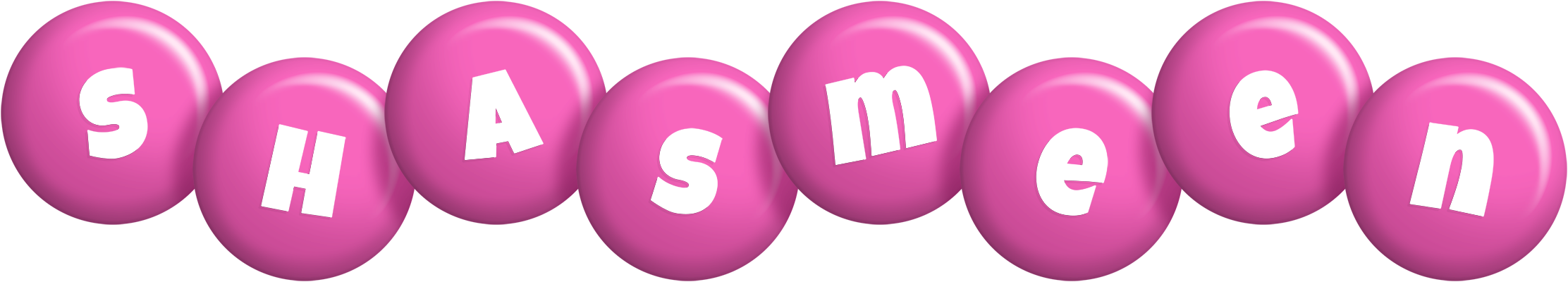 Shasmeen candy-pink logo