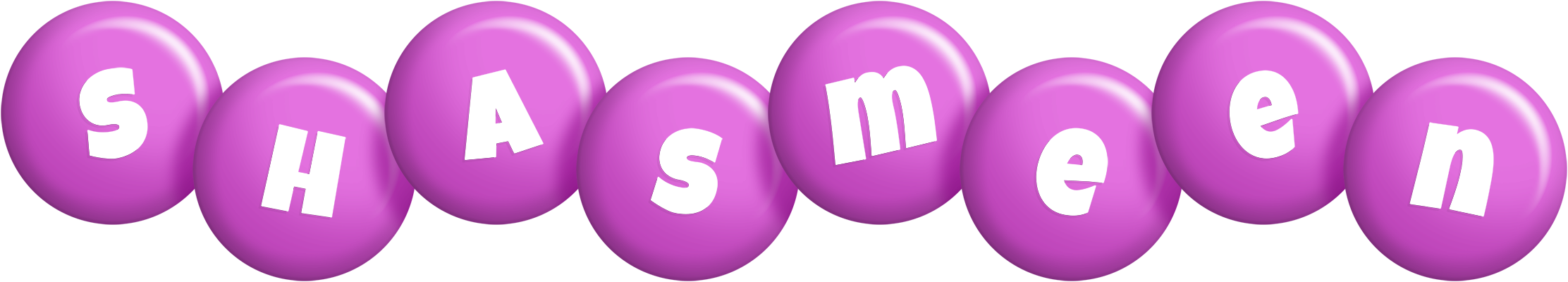 Shasmeen candy-purple logo