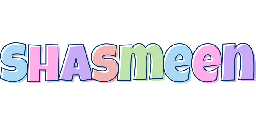 Shasmeen pastel logo