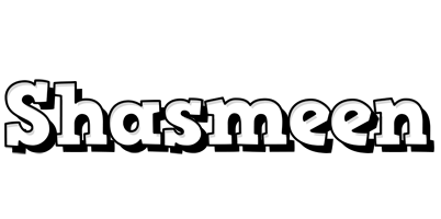 Shasmeen snowing logo