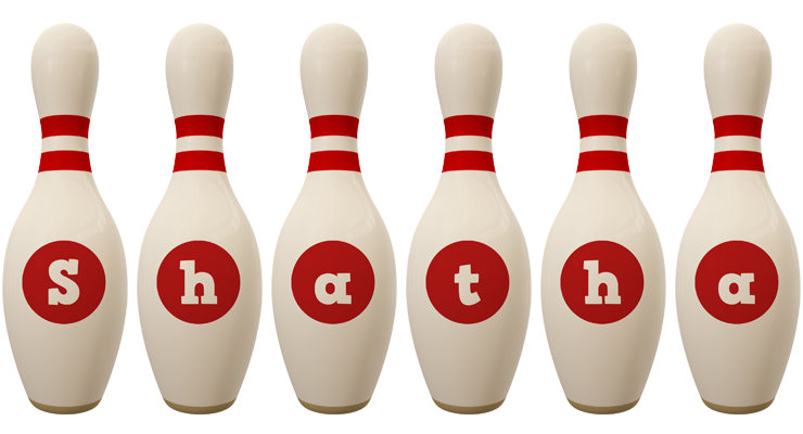 Shatha bowling-pin logo