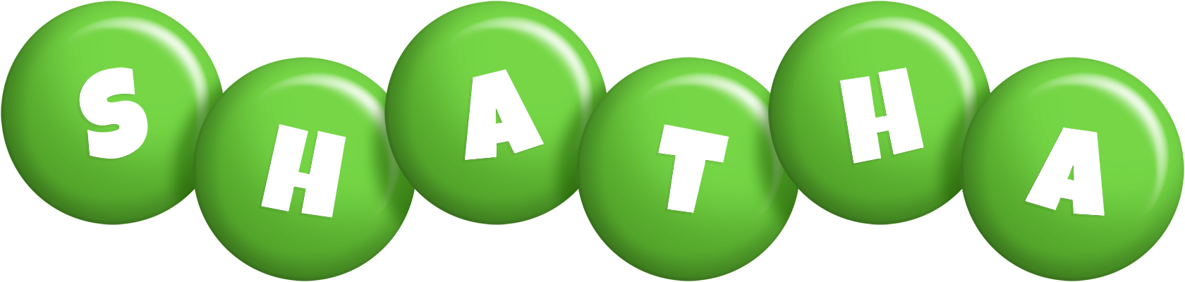 Shatha candy-green logo