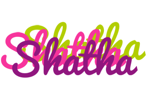 Shatha flowers logo