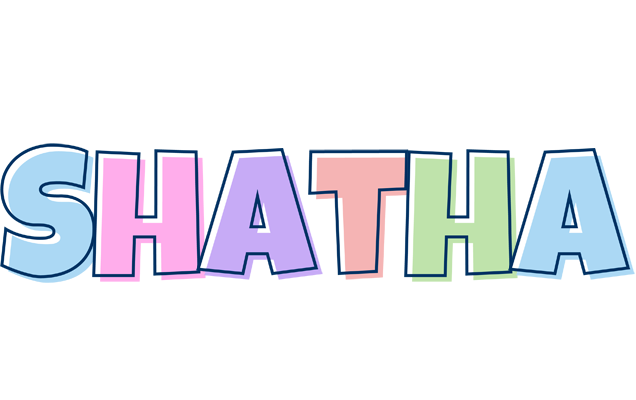 Shatha pastel logo