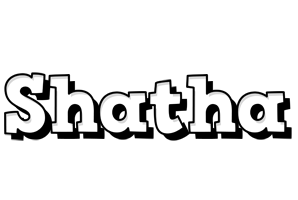 Shatha snowing logo