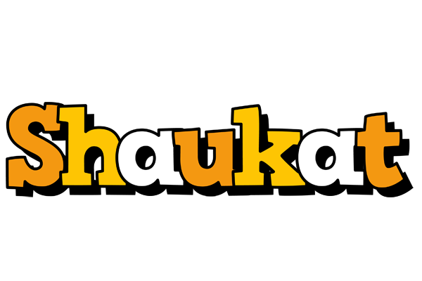 Shaukat cartoon logo