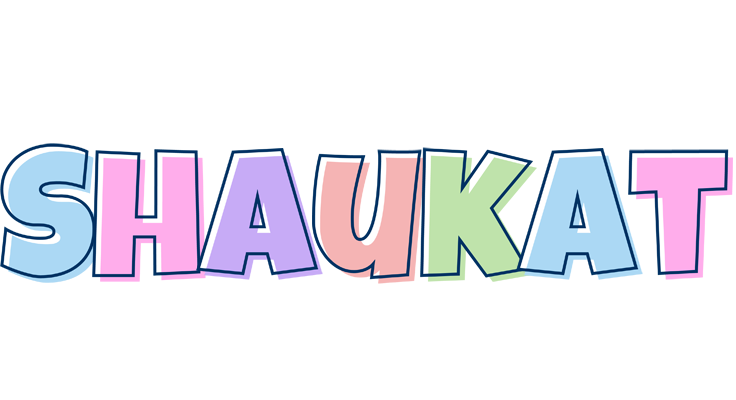 Shaukat pastel logo