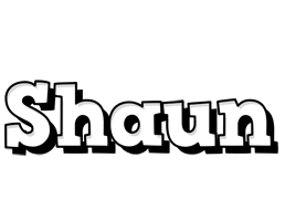 Shaun snowing logo