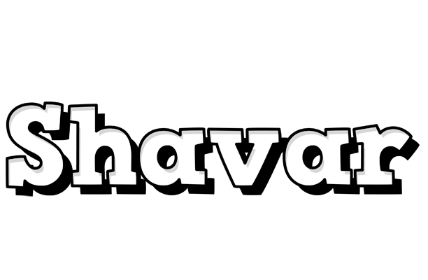 Shavar snowing logo