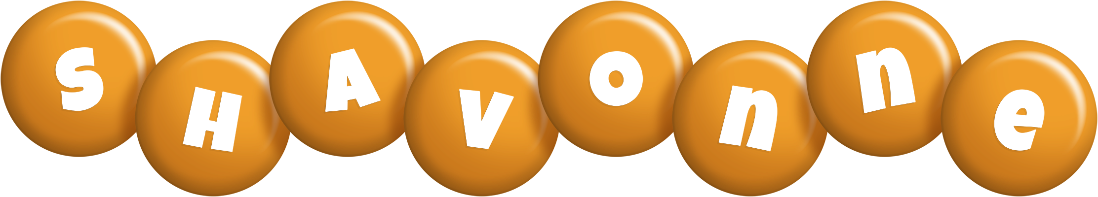 Shavonne candy-orange logo