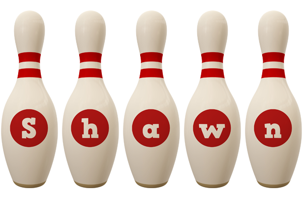 Shawn bowling-pin logo