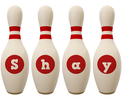 Shay bowling-pin logo