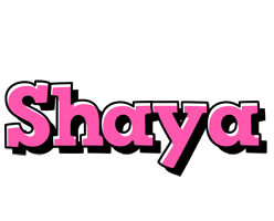 Shaya girlish logo