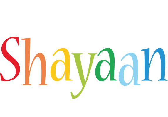 Shayaan birthday logo