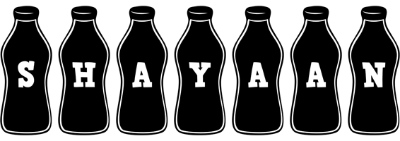 Shayaan bottle logo