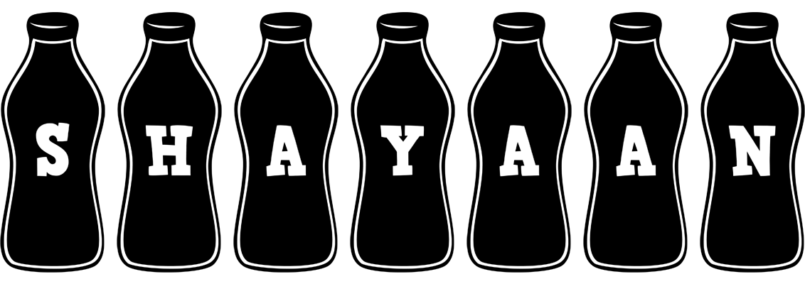 Shayaan bottle logo