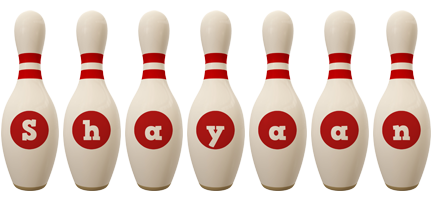 Shayaan bowling-pin logo