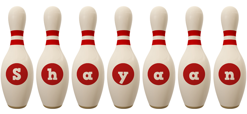 Shayaan bowling-pin logo