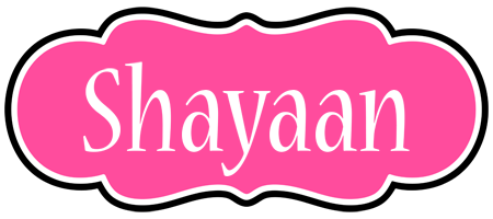 Shayaan invitation logo