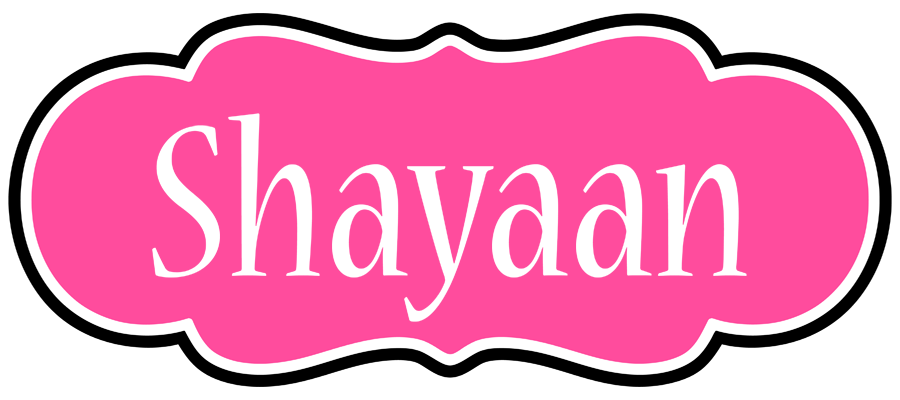 Shayaan invitation logo
