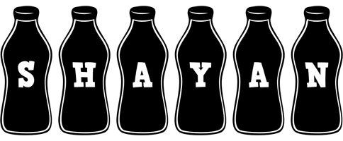 Shayan bottle logo