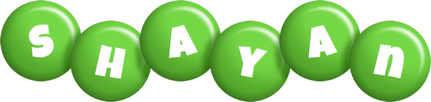 Shayan candy-green logo