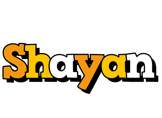 Shayan cartoon logo