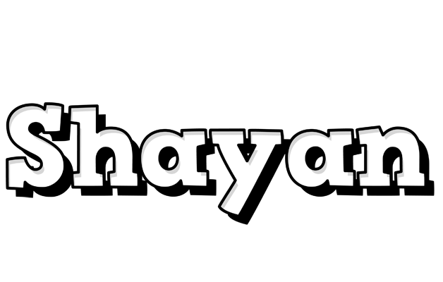 Shayan snowing logo