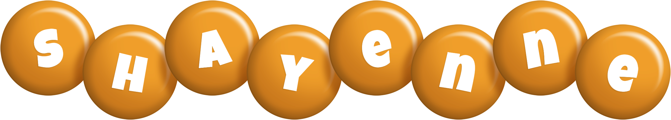 Shayenne candy-orange logo