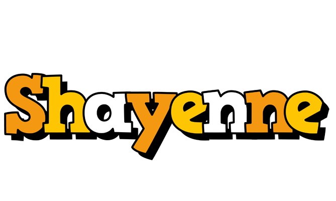 Shayenne cartoon logo