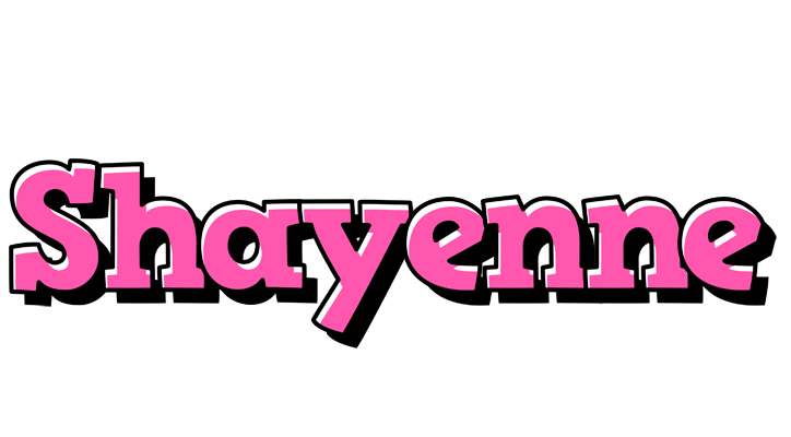 Shayenne girlish logo