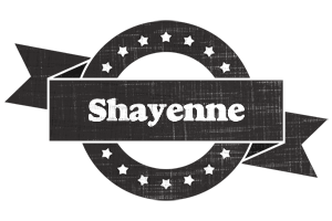 Shayenne grunge logo