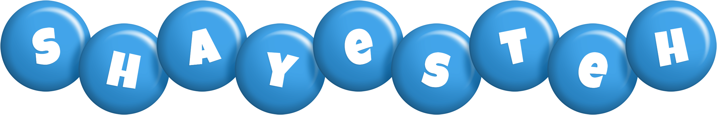 Shayesteh candy-blue logo