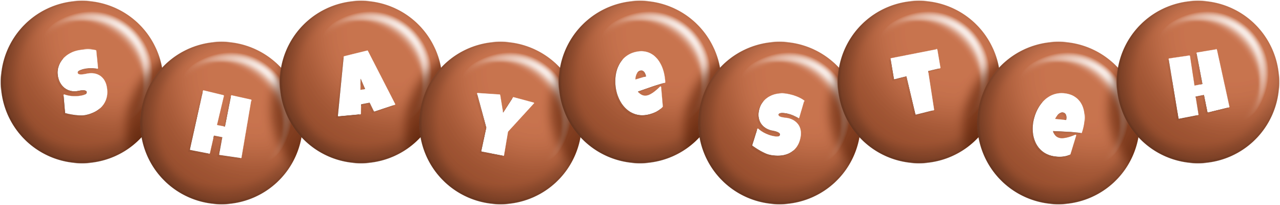 Shayesteh candy-brown logo