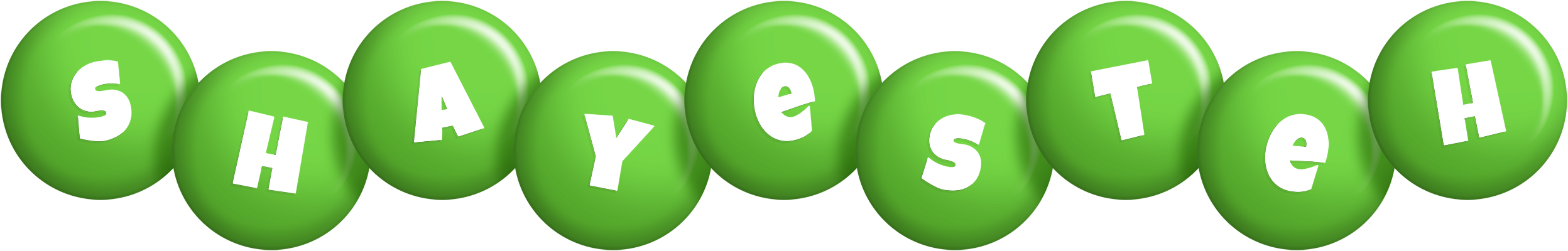 Shayesteh candy-green logo