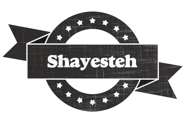 Shayesteh grunge logo