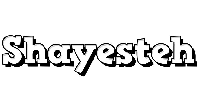 Shayesteh snowing logo