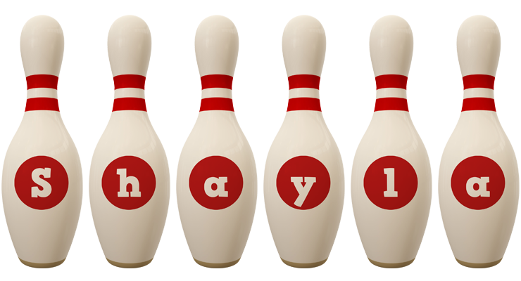 Shayla bowling-pin logo