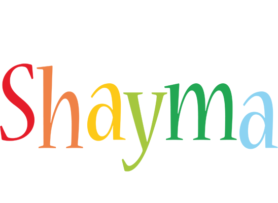 Shayma birthday logo